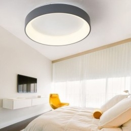 Plafonnier rond moderne à montage encastré, lampe à économie d'énergie
