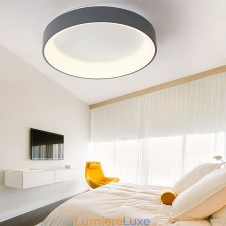 Plafonnier rond moderne à montage encastré, lampe à économie d'énergie Plafonnier rond moderne à montage encastré, lampe à économie d'énergie