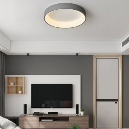 Plafonnier rond moderne à montage encastré, lampe à économie d'énergie