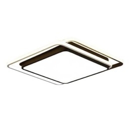 Plafonnier géométrique moderne et simple à montage encastré, lampe à cadre carré