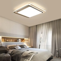 Plafonnier géométrique moderne et simple à montage encastré, lampe à cadre carré
