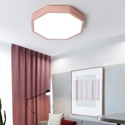 Plafonnier moderne à montage encastré, design hexagonal spécial, lampe ultra fine