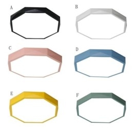 Plafonnier moderne à montage encastré, design hexagonal spécial, lampe ultra fine