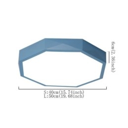 Plafonnier moderne à montage encastré, design hexagonal spécial, lampe ultra fine