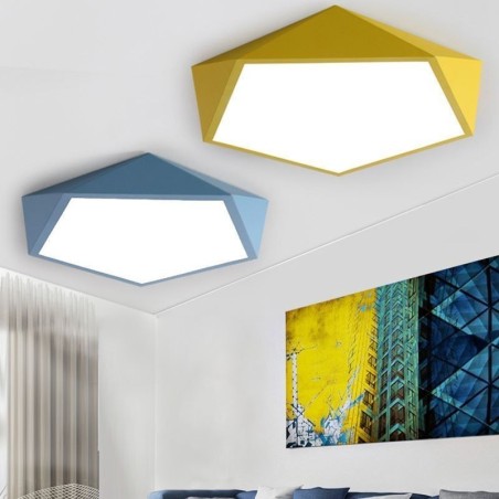 Plafonnier moderne à montage encastré au design diamant ultra fin pour la maison Plafonnier moderne à montage encastré au design diamant ultra fin pour la maison