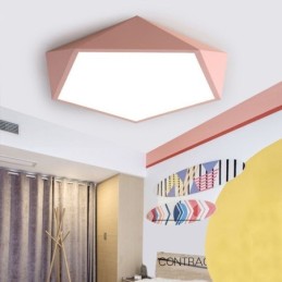 Plafonnier moderne à montage encastré au design diamant ultra fin pour la maison