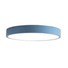 Plafonnier contemporain ultra fin à encastrer, lampe ronde