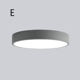 Plafonnier contemporain ultra fin à encastrer, lampe ronde