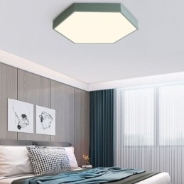 Plafonnier hexagonal contemporain simple à encastrer