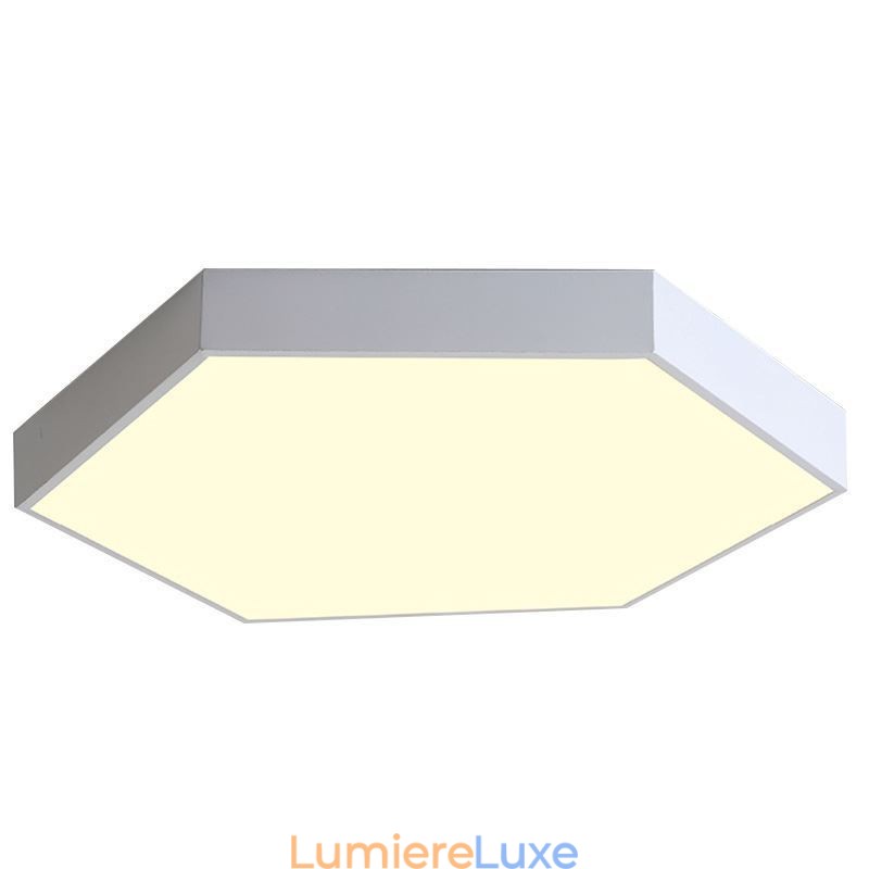 Plafonnier hexagonal contemporain simple à encastrer