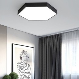 Plafonnier hexagonal contemporain simple à encastrer