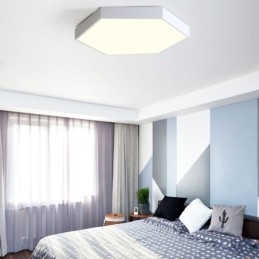 Plafonnier hexagonal contemporain simple à encastrer