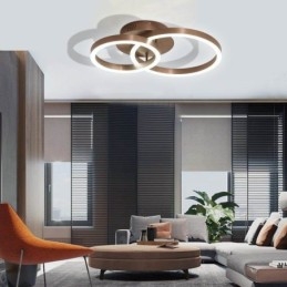Plafonnier moderne simple et créatif à encastrer, éclairage chaleureux
