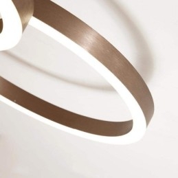 Plafonnier moderne simple et créatif à encastrer, éclairage chaleureux