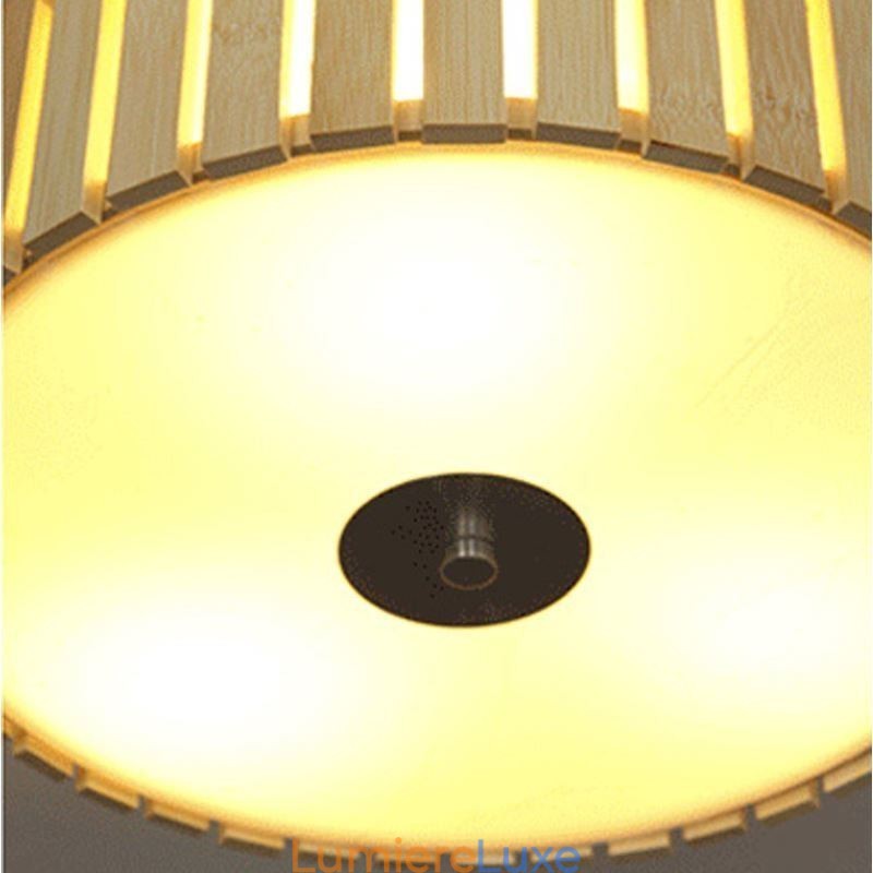 Grand plafonnier chinois créatif en bambou pour enfants