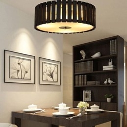 Grand plafonnier chinois créatif en bambou pour enfants