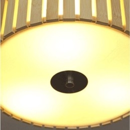 Grand plafonnier chinois créatif en bambou pour enfants