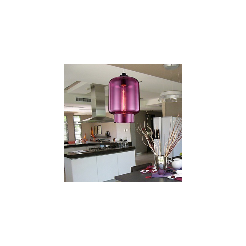 Lustre Mini Style Moderne Contemporain Verre
