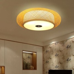 Plafonnier moderne en bambou tissé chinois