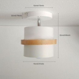 Plafonnier chromatique rond Macaron (lumière simple)