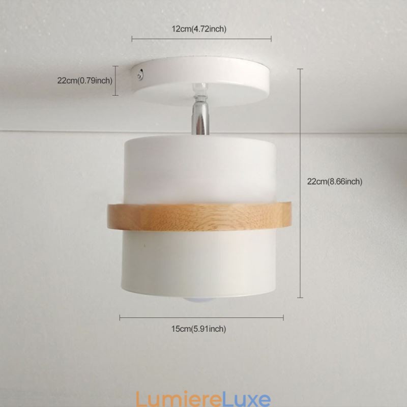 Plafonnier chromatique rond Macaron (lumière simple)