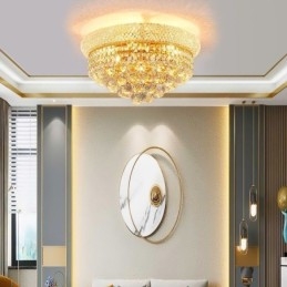 Plafonnier européen en cristal de luxe