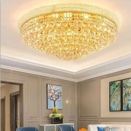 Plafonnier européen en cristal de luxe