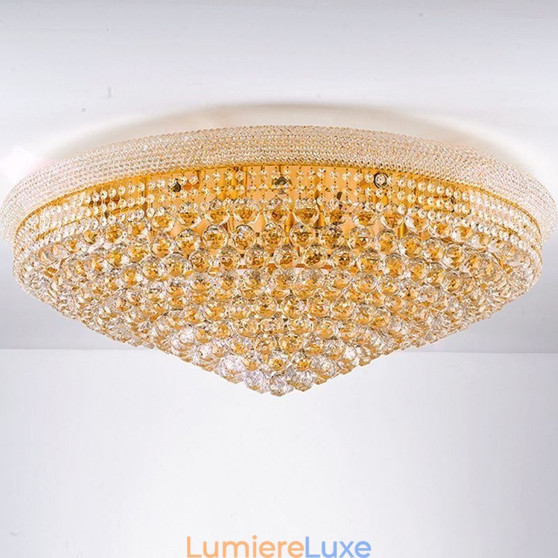 Plafonnier européen en cristal de luxe