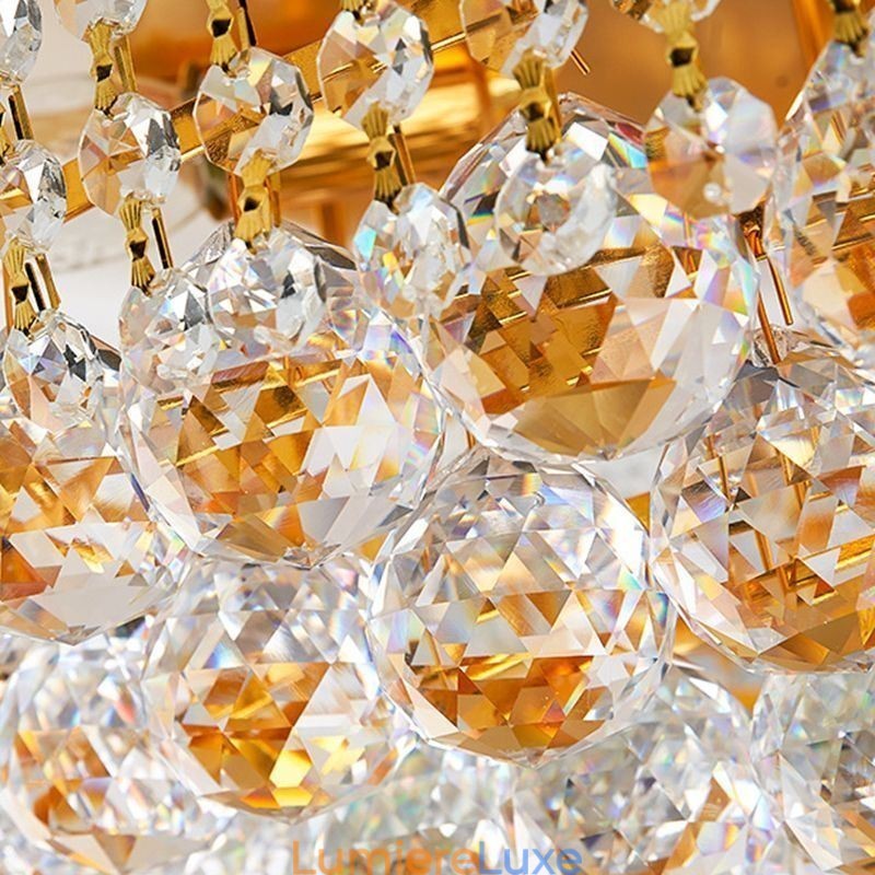 Plafonnier européen en cristal de luxe