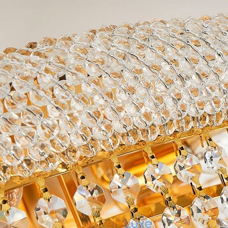 Plafonnier européen en cristal de luxe