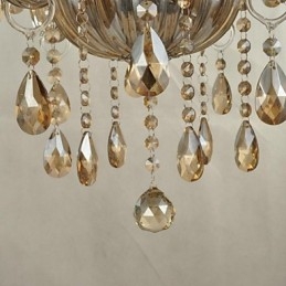 Lustre en verre cristal contemporain moderne