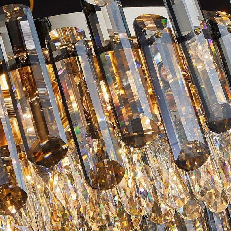 Plafonnier en cristal, simple, moderne, rond, encastré, décoratif