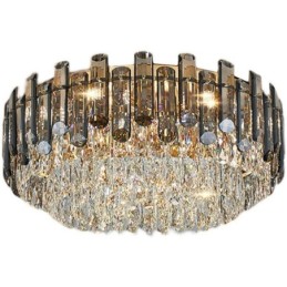 Plafonnier en cristal, simple, moderne, rond, encastré, décoratif