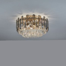 Plafonnier en cristal, simple, moderne, rond, encastré, décoratif