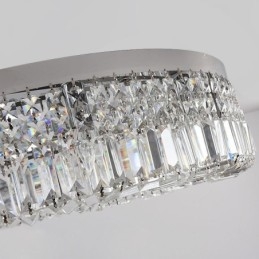 Plafonnier moderne et élégant en cristal à montage encastré