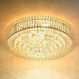 Plafonnier rond en cristal de style européen