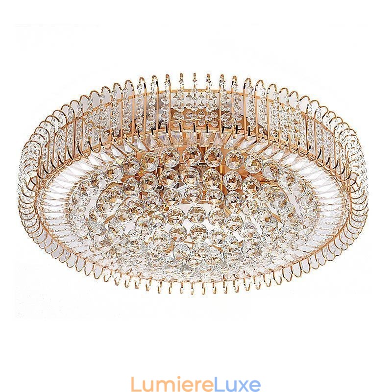 Plafonnier rond en cristal de style européen