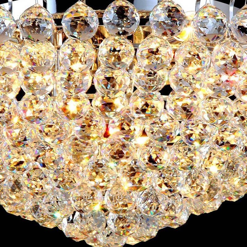 Plafonnier rond en cristal de style européen