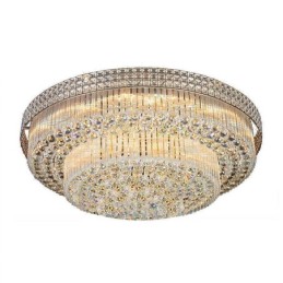 Lustre en cristal moderne rond encastré