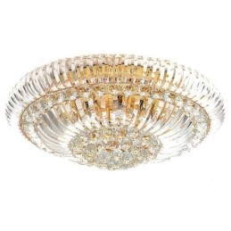 Éclairage rond en cristal encastré simple et moderne
