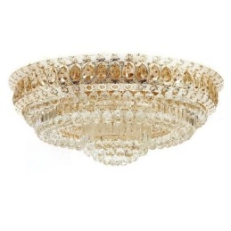 Plafonnier encastré en cristal moderne et simple, éclairage rond créatif