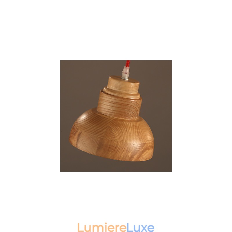 Lustre Mini Style Traditionnel Classique Bois Bambou