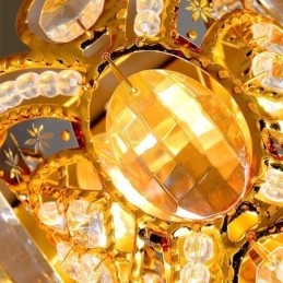 Plafonnier européen en cristal à encastrer