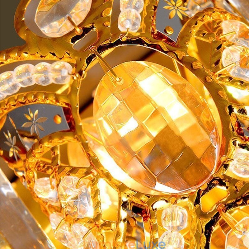 Plafonnier européen en cristal à encastrer
