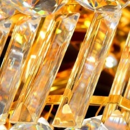 Plafonnier européen en cristal à encastrer