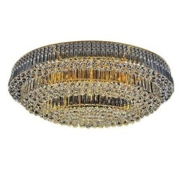 Plafonnier en cristal encastré de style européen ovale
