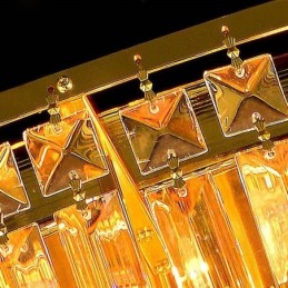 Plafonnier encastré en cristal de style européen rond