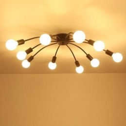 Plafonnier araignée, lampe de salle à manger encastrée classique antique à 8 ou 10 bras