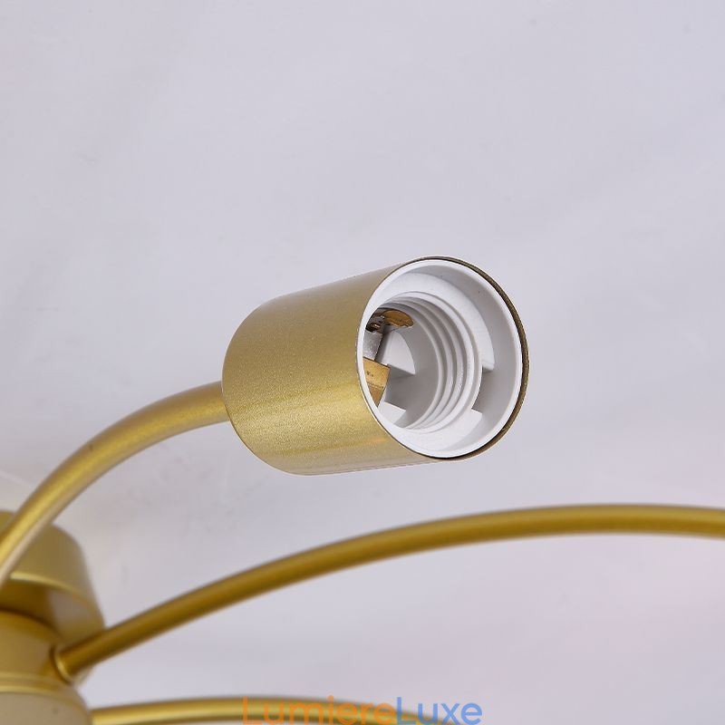 Plafonnier araignée, lampe de salle à manger encastrée classique antique à 8 ou 10 bras