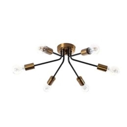 Lustre Spoutnik à 6 lumières, plafonnier semi-encastré